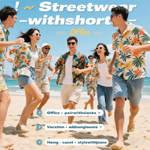 Camicia Estiva Casual da <span class=keywords><strong>Uomo</strong></span> 2025 con Stampa Digitale 3D di <span class=keywords><strong>Fiori</strong></span> Hawaiani, Design Personalizzato per Spiaggia e Vacanze, Taglie Regno Unito - Product Image 4