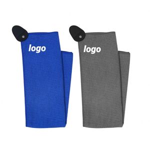 Promotion : Étui en cuir microfibre, Serviette de golf magnétique, Serviette de golf gaufrée à aimant puissant, Impression numérique, Broderie - Product Image 1