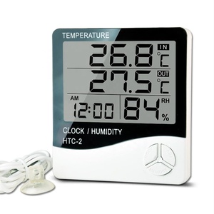 Termómetro Digital LCD de alta calidad, medidor de temperatura y humedad para interiores y exteriores, higrómetro, estación meteorológica, herramientas de reloj - Product Image 5