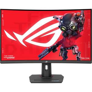จอเกมมิ่ง Rog Strix ขนาด 31.5 นิ้ว QHD 180Hz แบบโค้ง หน้าจอเคลือบด้าน พร้อมเวลาตอบสนอง 1ms และรองรับ HDR สำหรับเกมเมอร์ - Product Image 1