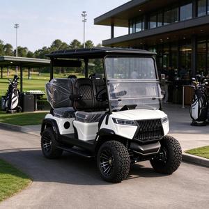 Carrito de Golf Eléctrico de Litio de 4 Plazas con Color Personalizable, Carrito de Golf Todoterreno con Suspensión Independiente, Llantas de 12-14 Pulgadas y Bi - Product Image 1