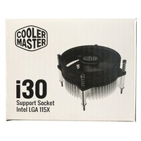 Refroidisseur CPU CoolerMaster pour PC de bureau, ventilateur silencieux, dissipateur thermique à caloduc, boîtier refroidi par air I30/I50/I70/T20/T520/G200P, roulement à billes, 21dBA