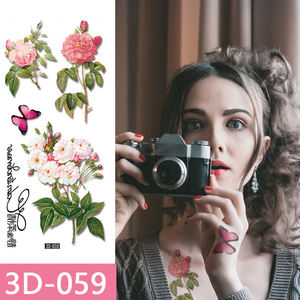 Autocollants de <span class=keywords><strong>tatouage</strong></span> imperméables et colorés et tatouages temporaires 3D en forme de <span class=keywords><strong>papillon</strong></span> pour le corps, le bras, la poitrine, l'<span class=keywords><strong>épaule</strong></span> des femmes - Product Image 4