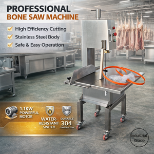 Scie à os électrique professionnelle pour <span class=keywords><strong>boucherie</strong></span>, découpe de viande congelée, équipement en acier inoxydable - Product Image 1