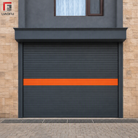 Porte de garage électrique enroulable en aluminium, double mode, avec boîtier de commande à distance pour usage résidentiel