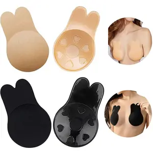 High Quality Breast Lift Strapless Backless Bra Nippless Covers Push Up Self Invisible Sticky Bra For Women