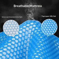 Sommer-Bienenstock-Gel-Faltmatratze, weich, Einzelbett, für Studentenwohnheim, Zuhause, Kühlmatte, Yogamatte, konstante Temperatur, Eis-Matte, mehrere Höhen