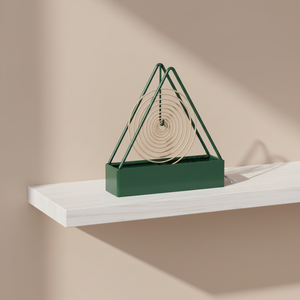 Support triangulaire en métal pour spirales anti-moustiques, sûr pour les cendres, pour la maison, l'hôtel et la restauration en été - Product Image 2