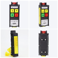 Transmitter Radio Industri 2 Tombol Kecepatan Ganda Tugas Berat, Tahan Air IP67, Anti-Interferensi, dengan Tombol Stop Darurat untuk Pengangkatan