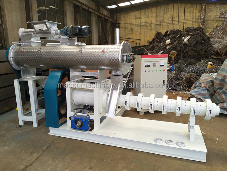 Full fat soya soybean meal extruder machine for animal pig chicken feed