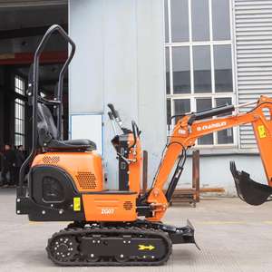 Mini pelle hydraulique à fonctionnement efficace, certifiée CE, système hydraulique, petites micro-pelles avec chenilles en caoutchouc - Product Image 2