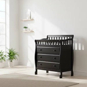 Cambiador de Bebé Moderno de Madera con 3 Cajones y Almacenamiento, Mueble de Dormitorio Inteligente y Elegante - Product Image 2