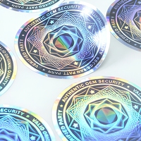 Autocollant holographique personnalisé 2D 3D, étiquette holographique laser, sceau de sécurité pour l'emballage de la marque