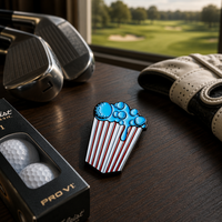 Marqueur de balle de golf en émail personnalisé, logo personnalisé, marqueur de balle de haute qualité en relief