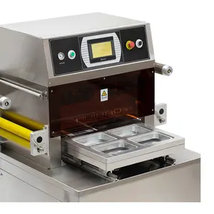 Et cilt vakum paketleme makinesi VSP 1218 balık vakum cilt paketi makinesi gıda otomatik tepsi mühürleyen için et