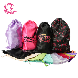 CLJhair Free Design Packaging Small <strong>Drawstring</strong> Logo Gift <strong>Bags</strong> for Hair Bundles Clothing Accessories - Product Image 3