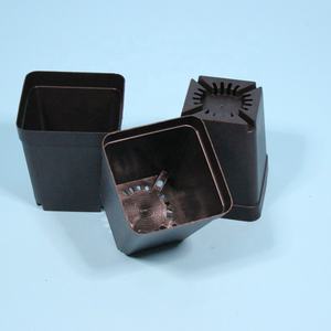 <span class=keywords><strong>Macetas</strong></span> Cuadradas de Plástico Negras de 7 cm para Vivero, para Cultivar Plántulas - Product Image 4