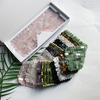 Nouveau masque pour les yeux Jade Roller avec quartz rose et améthyste masseur sous les yeux avec masque en cristal pour les yeux
