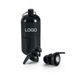 سدادات أذن عصرية شفافة حاصلة على شهادة CE ، حماية سمعية عالية الجودة من السيليكون للضوضاء أثناء السفر والموسيقى الاحترافية - Product Image 1