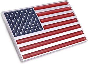 GREPAS подарки 3D американский флаг Металлическая Автомобильная наклейка, 3,15 "X 2" наклейка с флагом США, эмблема из цинкового сплава для грузовика, автомобиля, мотоцикла, лодки - Product Image 2