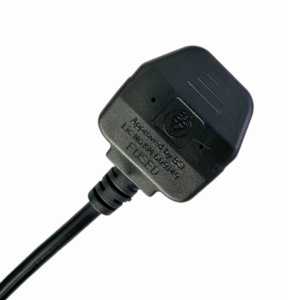 UK Plug to IEC C13 <strong>Power</strong> Cord H05VV-F <strong>Cable</strong> for Printer, PC, Monitor, <strong>TV</strong>, Beamer, Equipment, Black - Product Image 4