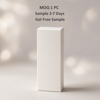 Boîte cadeau rigide blanc mat crème, impression personnalisée pour les soins personnels et la beauté, carton pliable à rabat, emballage de luxe écologique