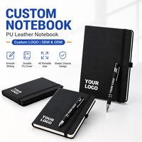 Carnet de notes de bureau personnalisé format A5 en cuir PU, logo personnalisé, fabrication d'usine
