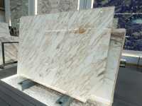SH STONE Calacatta Vagli Or Marbre Italien Naturel Blanc De Luxe Moderne Villa Plancher Mur Dalle De Marbre Poli pour Comptoirs