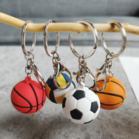 Llavero Deportivo de Goma Resistente ZP, Baloncesto, Fútbol, Béisbol, Logotipo Personalizado para Aficionados, Recuerdo, Regalo Promocional, Soporte para Llaves