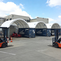 Abri Conteneur Extérieur à Montage Rapide, Toit en PVC, Auvent Robuste pour Stockage de Conteneurs Maritimes, Stationnement de Voitures et Garage