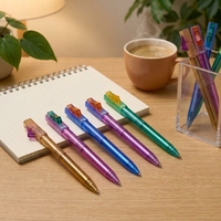 Stylo bille miniature personnalisé avec logo, 0,7 mm, en plastique, cadeau publicitaire pour hôtels, compagnies aériennes, carnets