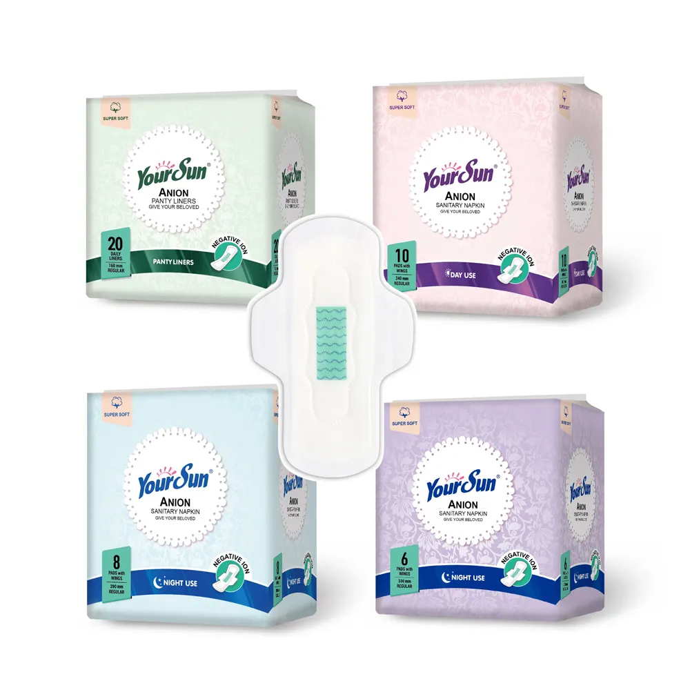 YourSun ultra thin lady anion sanitary napkin looking for exclusive agent