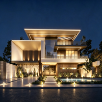 Casa Prefabricada de Diseño Personalizado de Alta Calidad, Estructura de Acero de 2 Pisos, Villa de Lujo para Residencia Privada
