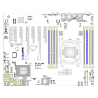 Carte mère de serveur ATX MBD-X10SRL-F avec un seul socket Intel C612 R3 (LGA 2011), prise en charge DDR4