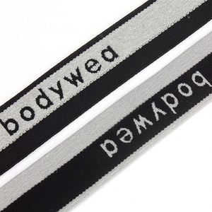 Soft Custom Jacquard Elastic Webbing Band/ Tape for <b>Underwear</b> Garment Logo Elastic Waistband - Product Image 5