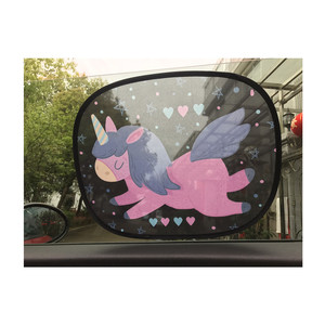 <span class=keywords><strong>Film</strong></span> de protection solaire pour fenêtre latérale de voiture, dessin animé, 44*35cm |   Unicorn/Underwater World 10 Protection solaire, adhésif statique et autocollant, ajustement standard - Product Image 4