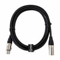 Câble de microphone XLR mâle-femelle OEM RH-X001 avec blindage spiralé, gaine en PVC, conducteur en cuivre sans oxygène