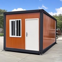 Maison conteneur modulaire portable écologique pour dortoirs de travailleurs, bureaux temporaires et camps