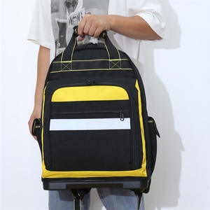 Sac à outils électroniques multifonctionnel Oxford à double bandoulière avec fermeture éclair pour l'entretien des ascenseurs, étuis à usage spécial - Product Image 1