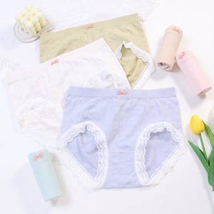 Ropa interior <span class=keywords><strong>japonesa</strong></span> <span class=keywords><strong>desnuda</strong></span> de cintura media para mujer, bragas triangulares sexis de levantamiento de glúteos suaves para mujer - Product Image 1