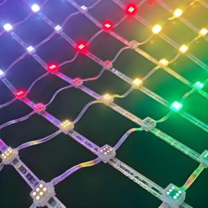 DC12 Waterproof Flexible <strong>LED</strong> <strong>Video</strong> <strong>Curtain</strong> Full Color Transparent Grid Screen for Outdoor Landscape Building Foldable <strong>Portable</strong> - Product Image 3
