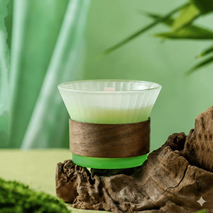 Water Lily Scented Candle Creative Gradient <b>Cup</b> Fragrance Candle Decoration for Indoor Atmosphere Enhancement - Product Image 2