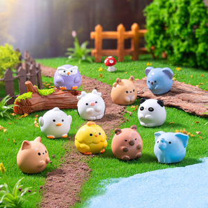 Vente en gros Mignon Rond Dudu Panda Capybara Petit Animal Micro Paysage Pièce Petit Ornement - Product Image 3