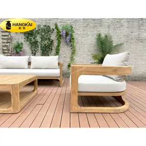 Projet d'hôtel villa resort qualité mobilier d'extérieur ensemble de canapés de jardin