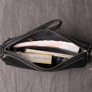 Wholesale New Style Men's Genuine Leather Clutch Bag Women's Soft Leather Long Wallet Fashion Simple Cowhide <b>Mobile</b> <b>Phone</b> Bag - Product Image 5