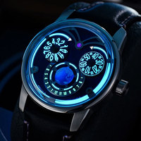 Montre automatique pour homme avec séparation des aiguilles des heures et des minutes, mouvement NH35, acier inoxydable 316L, verre saphir, montre mécanique, fabrication OEM personnalisée
