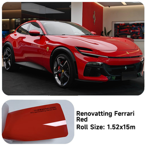 Ferri Red Glossy TPU Material 6 años de garantía Super Glossy y Super Hydrophobic Factory Certificado CE - Product Image 1