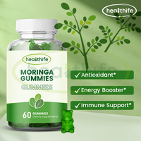 Compléments alimentaires à base de feuilles de Moringa, marque privée Healthife, OEM, gommes de Moringa pour soutenir la santé immunitaire