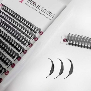 Cils en éventail pré-faits Meecillashes <span class=keywords><strong>Anime</strong></span> Spire Lash, nouveau design, pour extensions de cils en plumes de cachemire douces, C/D, style comic - Product Image 6