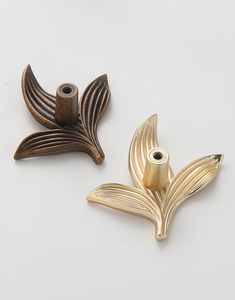 Retro Petal Zinc Alloy Single Hole <strong>Knob</strong> <strong>Antique</strong> Finish Flower Leaf Cabinet <strong>Drawer</strong> Pulls for Light Luxury Furniture Hardware - Product Image 6